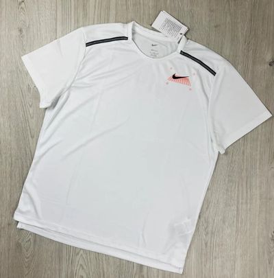 Nike White miler graphic tshirt